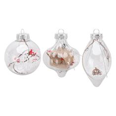 12 Unidades Enfeites de Natal B C Inquebráveis ​​Eco Friendly PET Soprando Bolas de Natal para Decoração de Festa 6165 Cada Natal Vem Equipado Com um Efeito Pendurado Fazendo