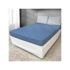 Jogo de Lençol Solteiro 2 peças Percal 200 Fios Algodão Cama Box Fronh