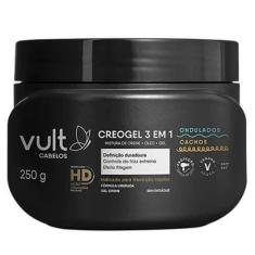 Creme de Pentear Gel 3EM1 Ondulados E Cachos Vult 250G-Unissex