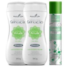 Kit 2 Sabonete Íntimo Líquido Sensação Arruda + 1 Desodorante Sedução 