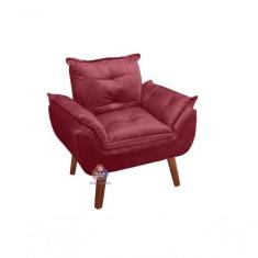 Poltrona Opala Bordô Vinho - SMF DECOR
