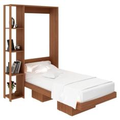 Cama Retratil De Parede Solteiro Cm8013 Amendoa - TECNO MOBILI