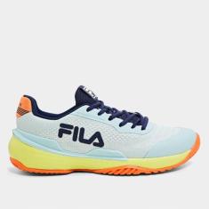 Tênis Fila Invicto Saibro Masculino, Verde, Laranja, 42