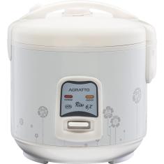Panela Elétrica de Arroz Agratto Pa6x Riso 6 Xícaras 400W com Bandeja para Legumes 110V
