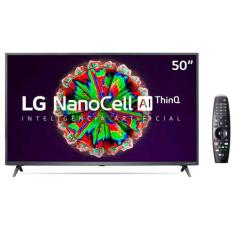 Smart TV NanoCell 4K LG LED 50 com ThinQAI, Google Assistente e Wi-Fi - 50NANO79SND