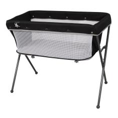 Berço Co-Leito Bari Portátil Preto Cinza - Galzerano