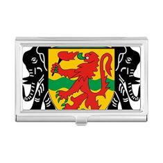 Porta-cartões de visita com emblema nacional do Congo