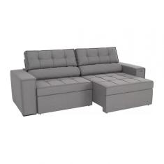 Sofá Metros Retrátil e Reclinável Kappesberg Lanus, Veludo Deluxe - S147