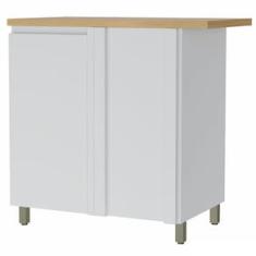 Balcão de Canto Nesher Rainha em MDF 15mm com 1 Porta e 1 Prateleira - 92cm de largura