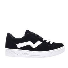 Tênis Via Marte Nobuck Feminino Preto Branco