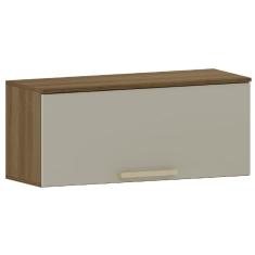 Armário Aéreo Geladeira De Cozinha E Lavanderia 1 Porta 0,80m Módulo Suspenso mocca Isis Liciene