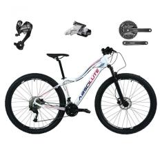 Bicicleta Feminina Aro 29 Absolute Hera 27v Câmbios Shimano Altus Freios Hidráulicos - Branco Tam.17