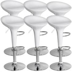 Banquetas Giratória Alta Tulipa Lotus Assento Abs Kit 06 Un prime.offi