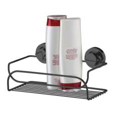 Suporte Prateleira Multiuso Porta Shampoo Preto Onix Com Ventosa - 405