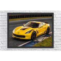 Quadro Decorativo Carros Corvette Salas Quartos Decorações Com Moldura