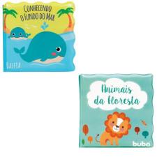 Brinquedo para hora do banho infantil bebe menino menina kit 2 livrinh
