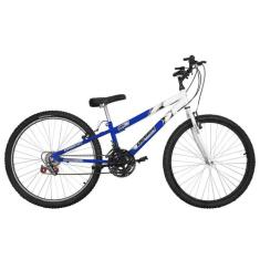 Bicicleta Aro 26 Rebaixada Bicolor Aço Carbono Ultra Bikes, Azul, Bran