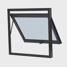 Janela de Aluminio Maxim-ar 50x50cm Sem Grade, Vidro Liso Ultra Ramassol