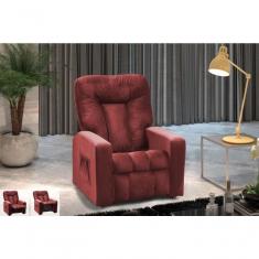 Poltrona Do Papai Reclinável Pallas Mx5 - Veludo Vinho