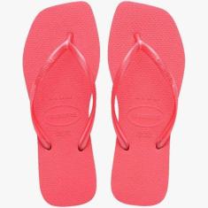 Chinelo Havaianas Slim Square Fc Feminino Coral-Feminino