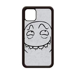 Wretched Black Cute Chat Happy Pattern para iPhone 12 Pro Max Capa para Apple Mini Mobile Case