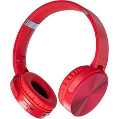 Headphone Premium Bluetooth com Rádio Sd Aux Fm Vermelho Ph266