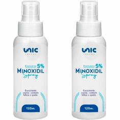 Minoxidil 5% Spray 120ml - 2 Unidades