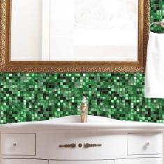 Papel de Parede Auto Adesivo Lavável Pastilha Pa0022 Verde - Final Dec