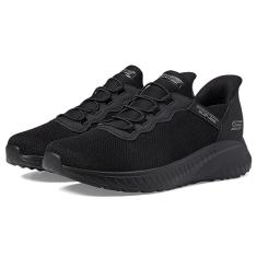 Skechers Tênis masculino Hands Free Slip-ins Bobs Squad Chaos-Daily Hype, Preto/preto, 43