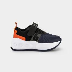 Tênis Infantil Bibi com Rodinhas Skatenis Azul Marinho Preto-Masculino