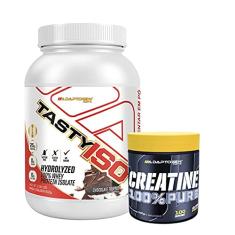 Combo Tasty Iso Whey 912g +Creatina Platinum 300g Adaptogen Sabor:Chocolate Truffle