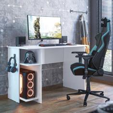 Mesa Computador Gamer 3875 Com Suporte Fone de Ouvido