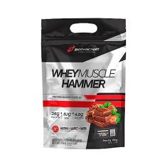 Whey Muscle Hammer 900g Sabor Cookies e Cream Bodyaction