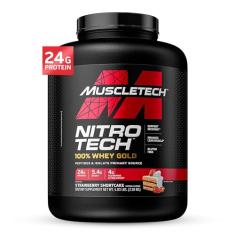 Muscletech Nitro Tech 100% Whey Gold (2,28Kg) - Sabor Morango Muscle Tech