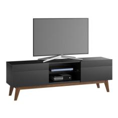 Rack Classic Imcal Com 2 Gavetas 1.8 Preto Fosco - 11847