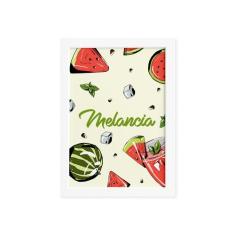 Quadro Melancia Decorativo Frutas Moldura Branca 22x32cm - Quartinhos