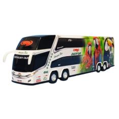 Brinquedo Miniatura Ônibus Eucatur Branco 1800 Dd 30Cm