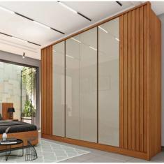 Guarda Roupa Casal Barcelona 6 Portas 6 Gavetas Ripado – Tcil Móveis