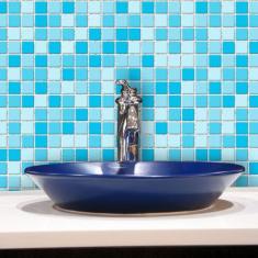 Papel de Parede Pastilhas em Azul - Inove Papéis de Parede