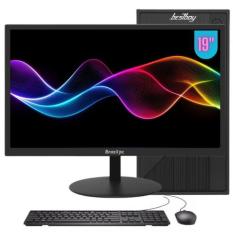 Computador Office Completo Intel Core I3 4gb 500gb Kit Monitor 19 Wind