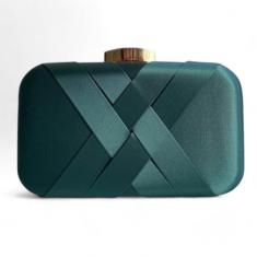 Bolsa Feminina De Festa Clutch Cetim Detalhe Trançado - Lika Bijuteria