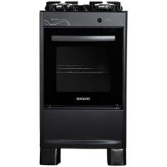 Fogão De Piso 4 Bocas Mesa Vidro Neo Glass Suggar Bivolt, Titanium, Bi
