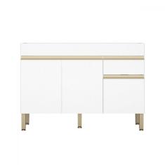 Balcão de Cozinha para Pia 120 Cm Line 3 Portas 1 Gaveta Supremo - Kits Paraná