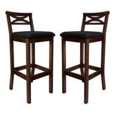 Conjunto 2 Banquetas Altas X Copacabana - CCS Interiores