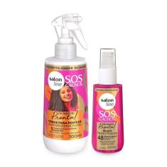 Kit Creme Pentear 300Ml + Óleo Ultra Gloss 42Ml Salon Line