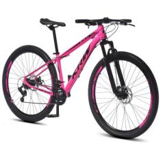 Bicicleta Alumínio Aro 29 KRW Shimano TZ 24 Vel Ltx KRW20, 15.5", Rosa