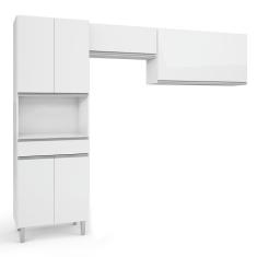 Cozinha Compacta 3 Peças Batrol Top Class Branco Branco