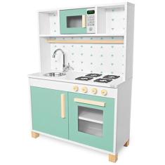 Cozinha Infantil com Pia Fogão e Microondas - Eita Casa Perfeita