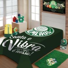 Cobertor Solteiro Time Rachel Jolitex -Palmeiras