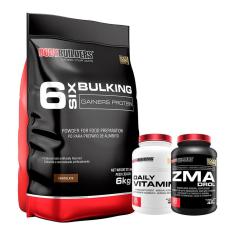 Kit massa extrema -1 x Hipercalórico Bulking 6kg+ 1 Zma+ 1 Daily vitaminico - Bodybuilders-Unissex